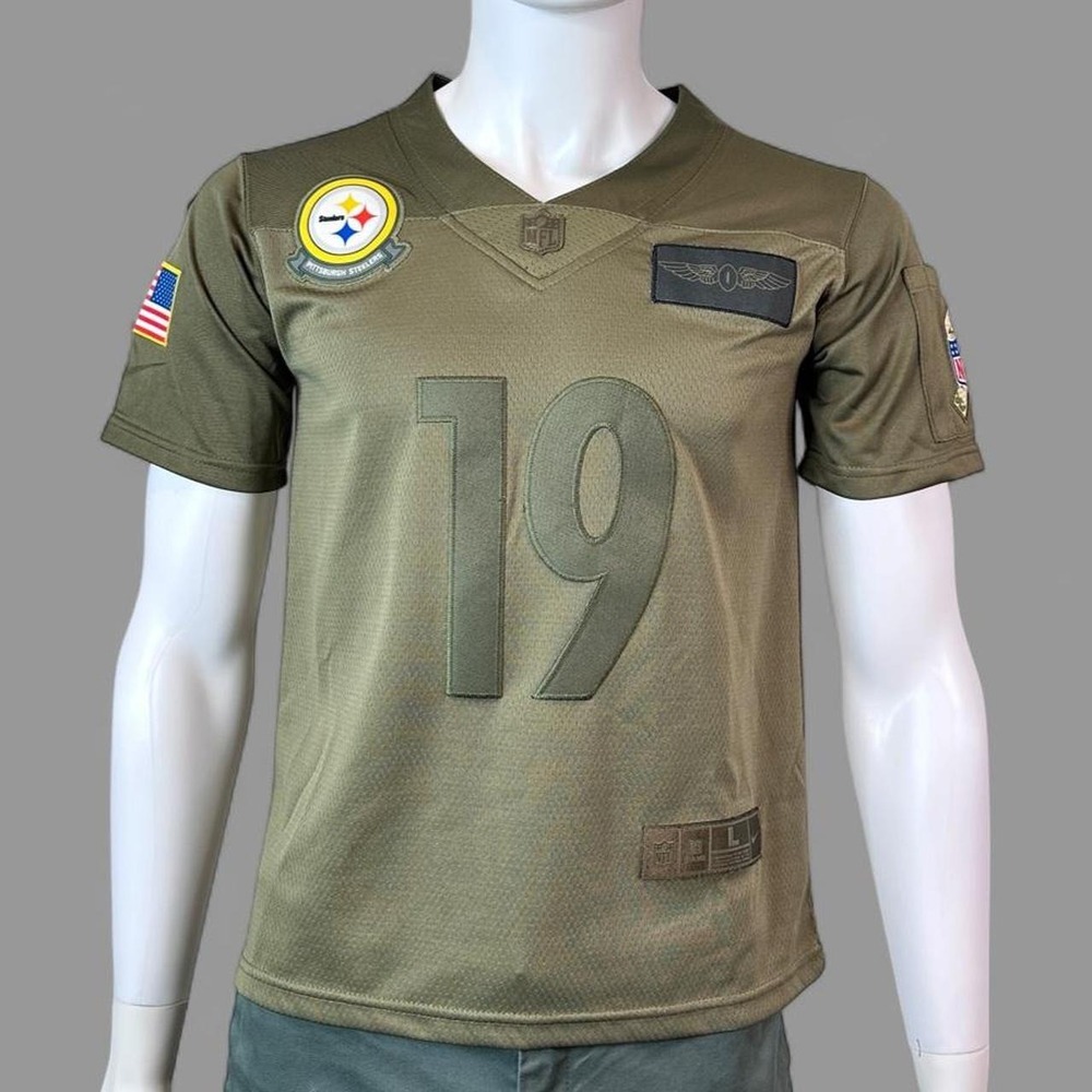 Nike Steelers JuJu Smith-Schuster #19 Salute to Service Jersey Youth L